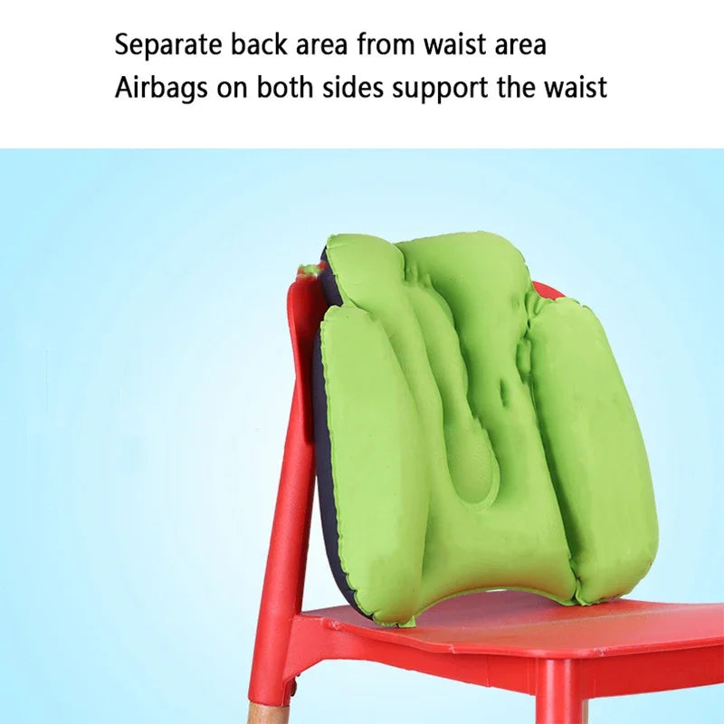 Inflatable Lumbar Support Pillow for Car, Travel & Airplane Inflatable Lumbar Pillow PLUSH