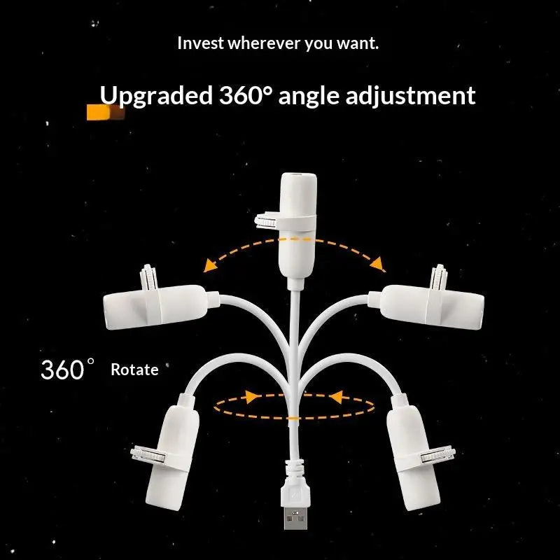 USB LED Galaxy Star Projector – 360° Flexible, Planet Patterns LED Galaxy Projector PLUSH