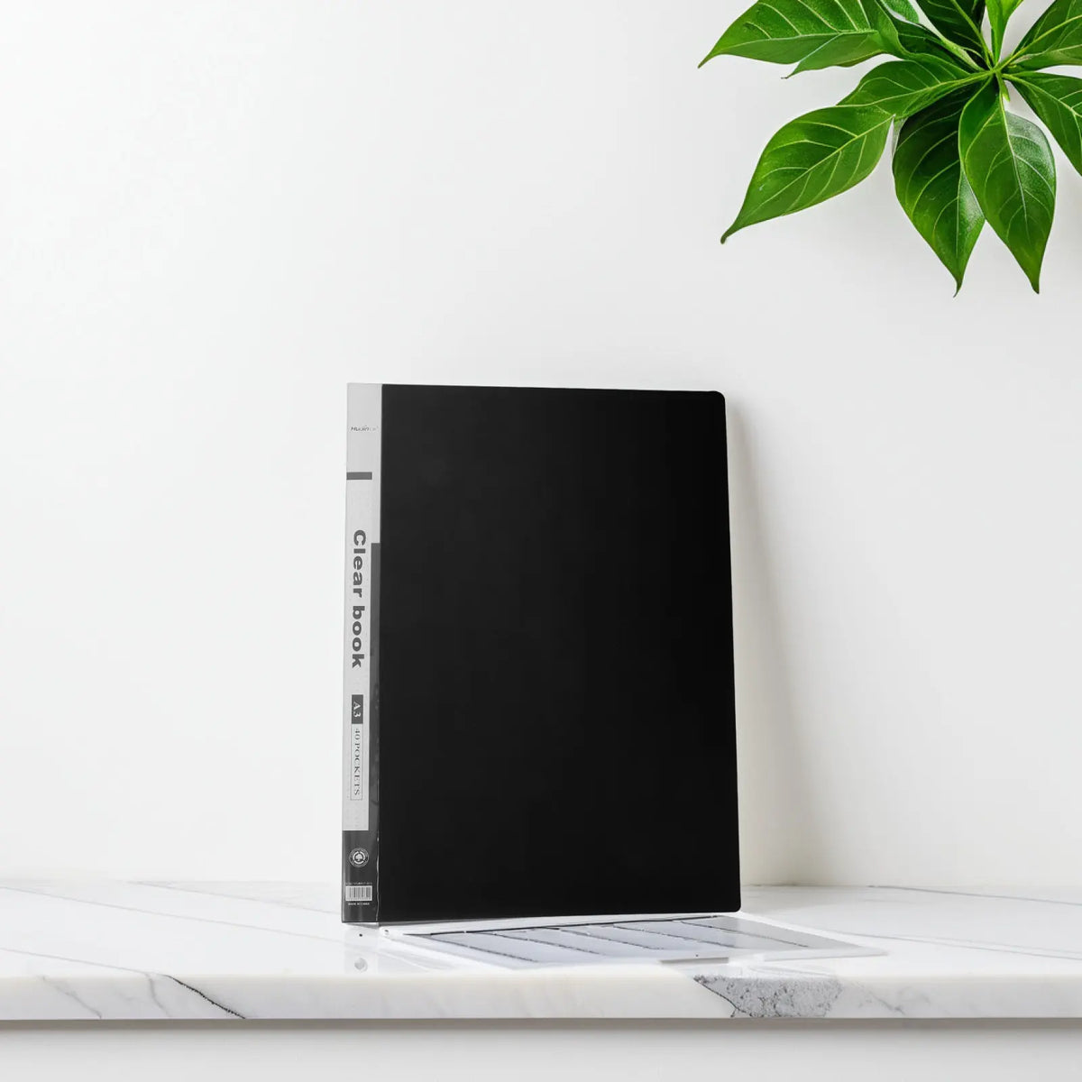 A3 Clear Portfolio Folder – 40-Pocket File Organizer for Art Portfolio Folder Binder PLUSH Default Title