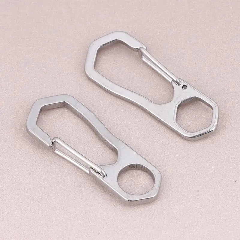 Stainless Steel Carabiner Snap Hooks & Keychain Clips 2/5 Pack Carabiner Snap Hooks PLUSH