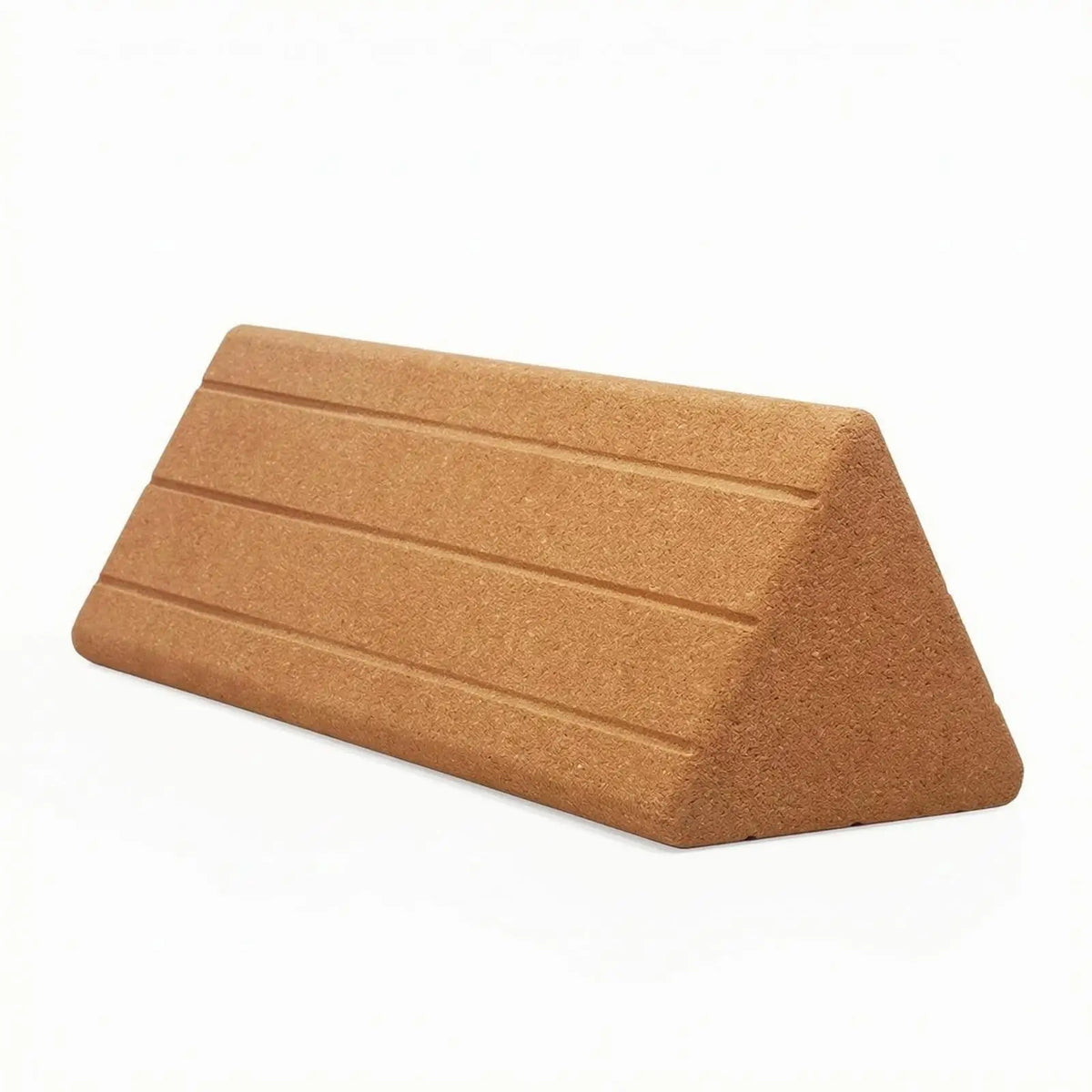 Triangular Cork Yoga Wedge Block for Stretching & Alignment Cork Yoga Wedge Block PLUSH