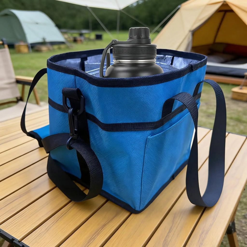 Insulated Water Bottle Carrier Bag with Shoulder Strap Water Bottle Carrier PLUSH