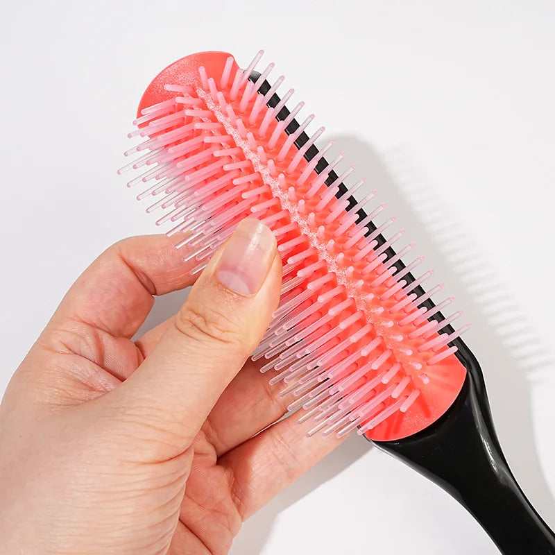 9-Row Detangling Hair Brush – Scalp Massager for All Hair Types Detangling Hair Brush PLUSH