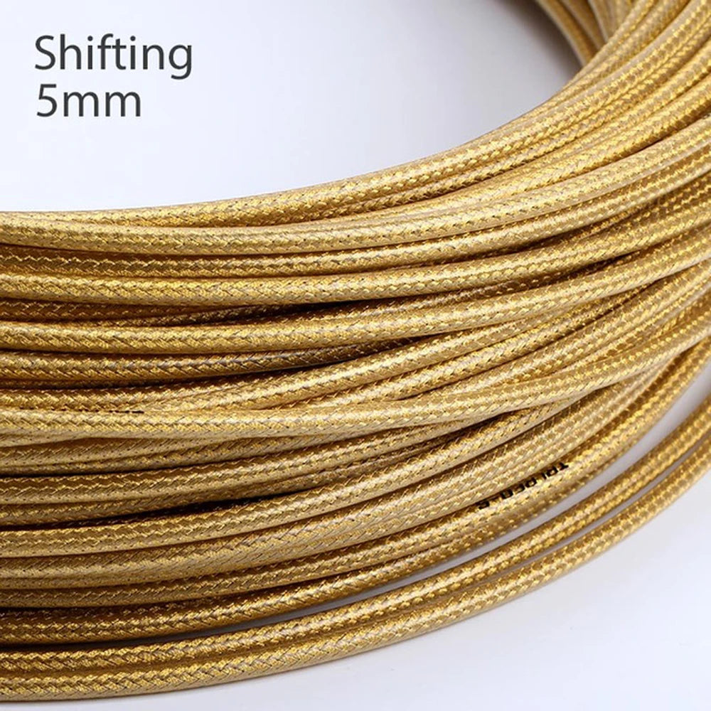 Woven Bicycle Brake Cable Housing 5mm 3m – MTB & Road Bike Bike Cable Housing PLUSH Shifting Gold
