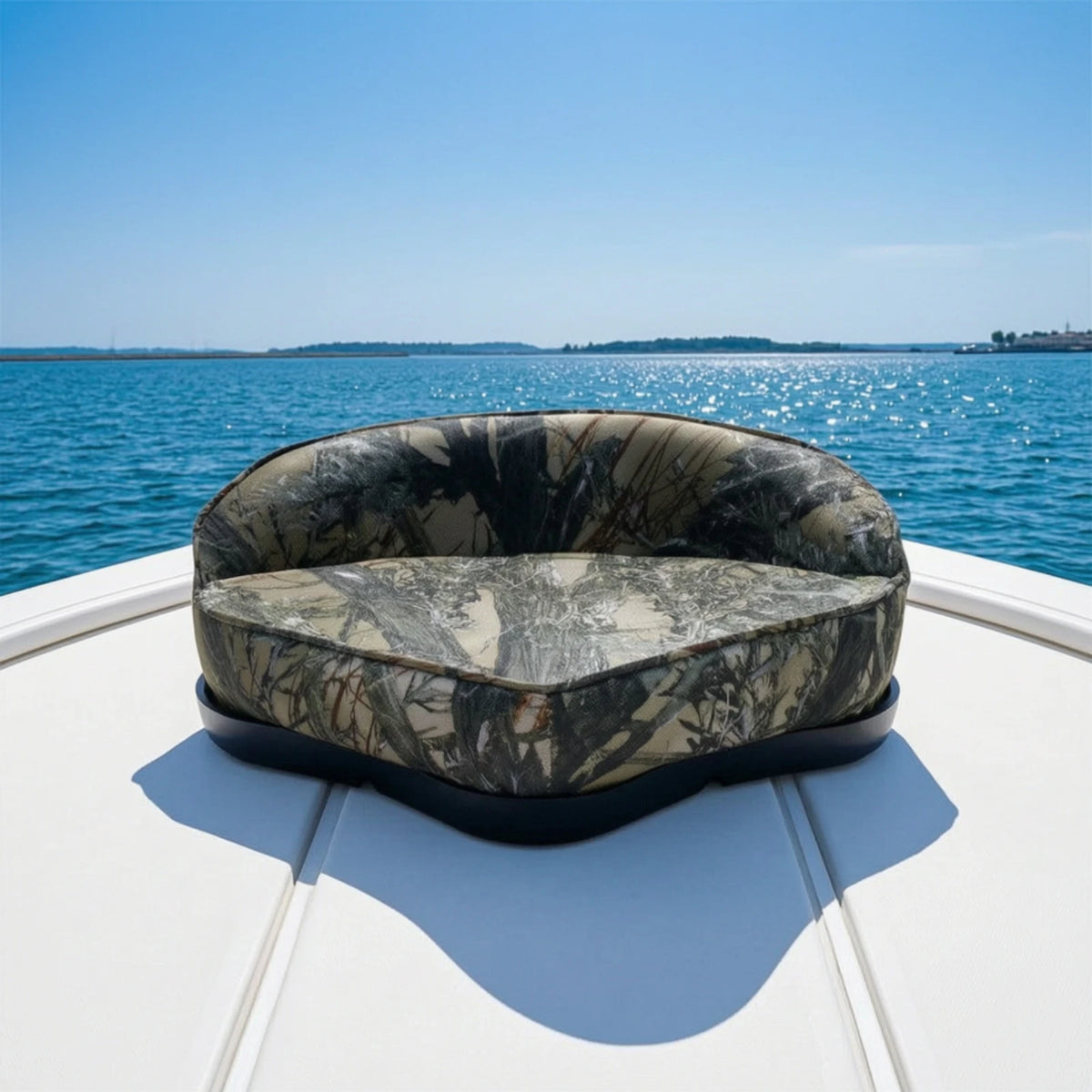 Triangular Padded Boat Seat with Backrest – Slimline Fishing Boat Seat PLUSH Default Title