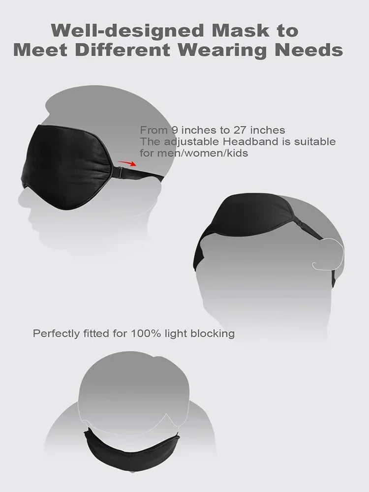 USB Heated Silk Eye Mask – Adjustable Warmth & Timer Control Heated Eye Mask PLUSH