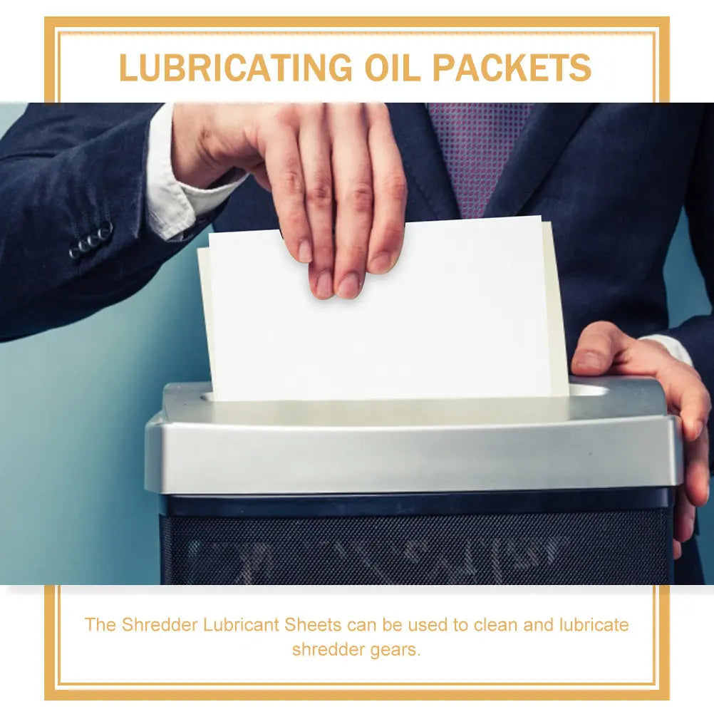 10-Pack Paper Shredder Lubricant Sheets – All Shredder Types Shredder Lubricant Sheets PLUSH