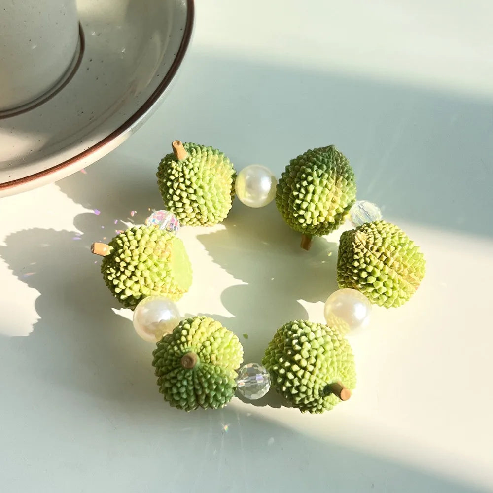 Resin Fruit Beaded Bracelet | Y2K Boho Summer Jewelry Beaded Bracelet PLUSH Style 2