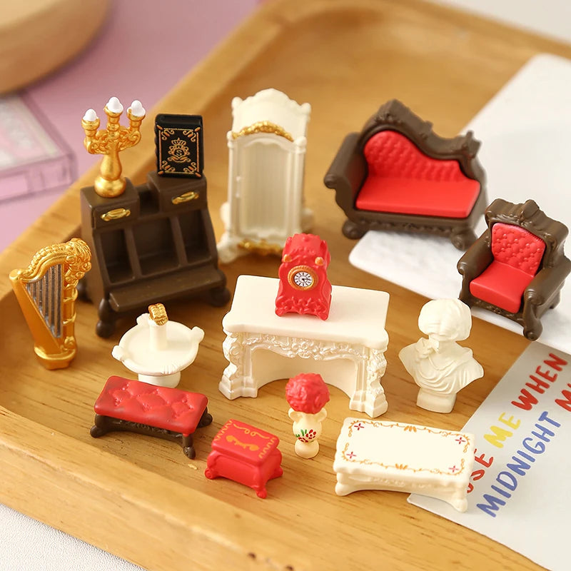 1/12 Scale Dollhouse Miniature Furniture Living Room Decor Dollhouse Miniature Furniture PLUSH