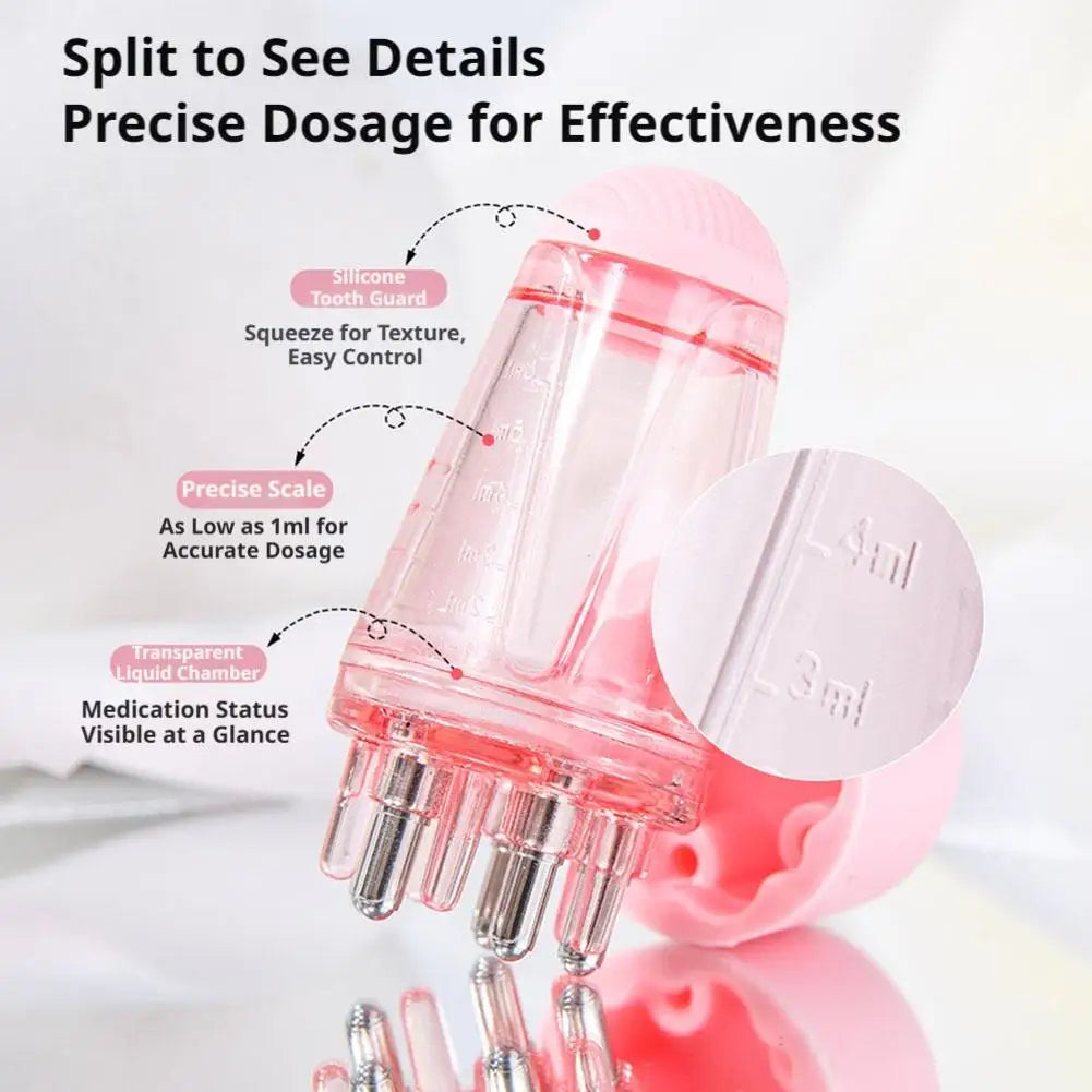 Scalp Oil Applicator Comb – 6ml Precision Hair Serum Massager Scalp Oil Applicator PLUSH