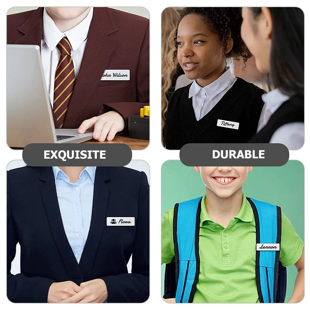 16pcs Blank Pin Name Badges – Classroom & Conference Tags Pin Name Badges PLUSH