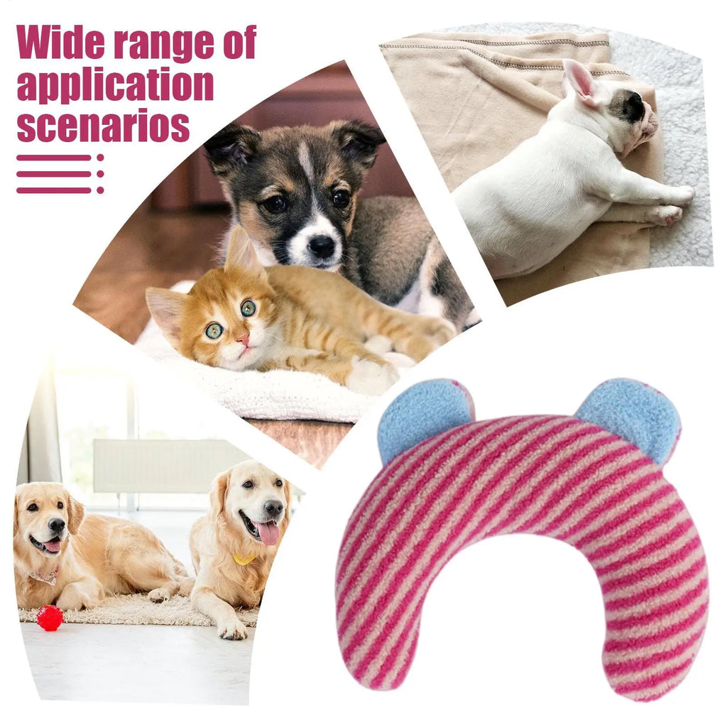 U-Shaped Pet Calming Pillow – Soft Plush Dog & Cat Support Pet Calming Pillow PLUSH