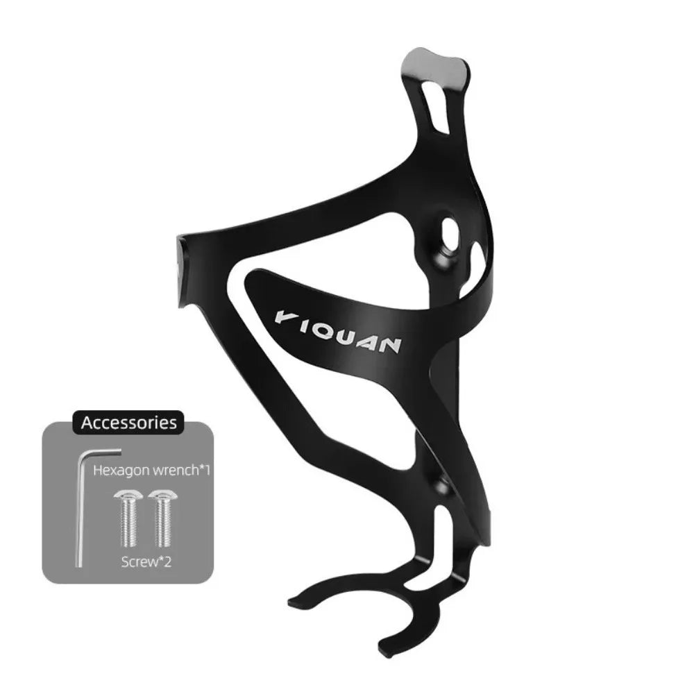 Ultralight Aluminum Bike Bottle Cage – Universal Water Mount Bike Bottle Cage PLUSH Black