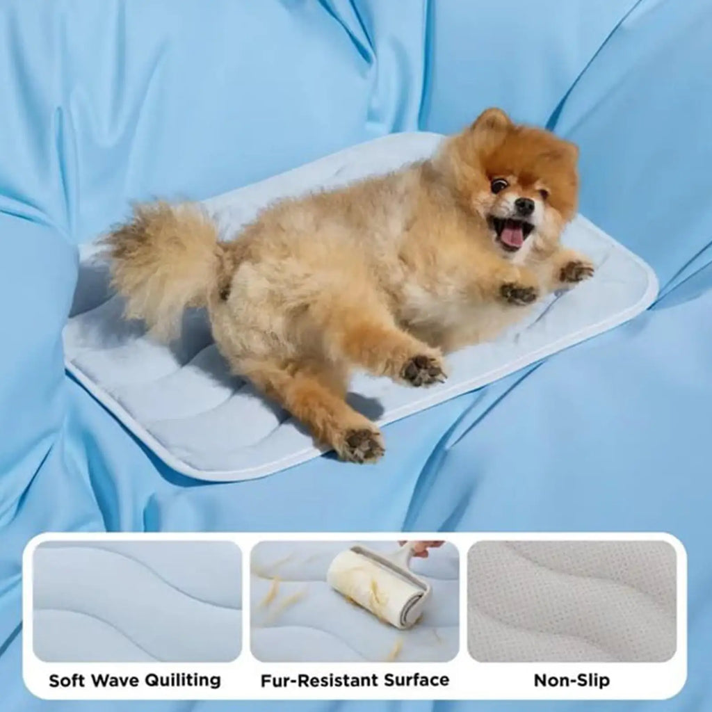 Dog & Cat Cooling Mat – Washable, Non-Slip, Breathable Pet Cooling Mat PLUSH