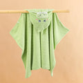 Animal Hooded Baby Bath Towel – Soft Newborn Swaddle 80x120cm Hooded Baby Towel PLUSH Green 80X120cm