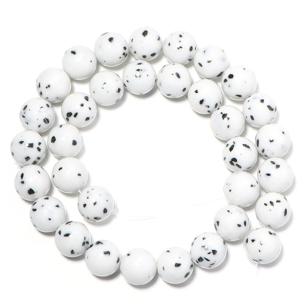 White Spot Bodhi Seed Prayer Beads 4–12mm | DIY Jewelry Prayer Beads PLUSH 12mm