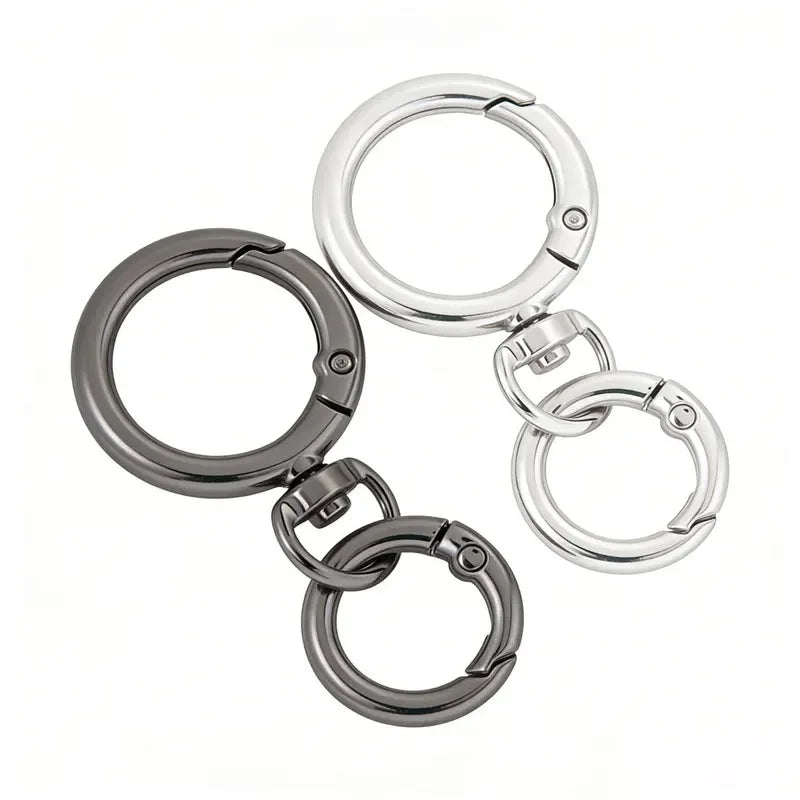 Metal Carabiner Snap Hooks & O-Ring Swivel Clasps – 2 Sets Jewelry Clasps & Hooks PLUSH