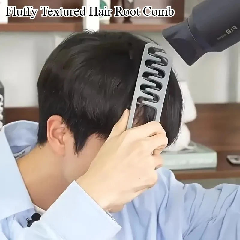 Korean Fluffy Volume Comb – Air Bangs & Root Lifting Tool Hair Styling Comb PLUSH