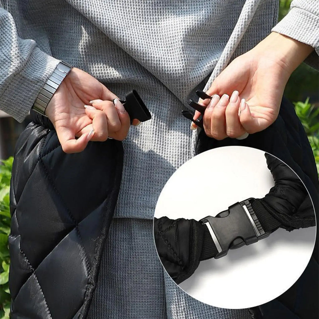 Motorcycle Windshield Knee Apron – Waterproof Winter Leg Cover Motorcycle Knee Apron PLUSH