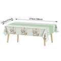 Easter Tablecloth – Bunny, Eggs & Floral Spring Table Cover Holiday Tablecloth PLUSH 1PC