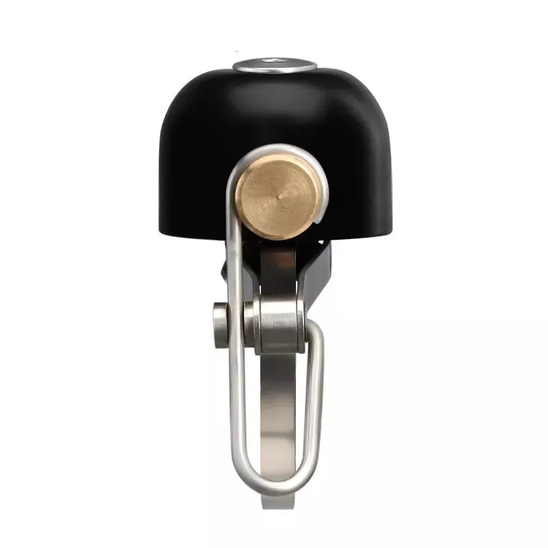 Retro Bicycle Bell – Loud MTB Handlebar Ring Horn | Copper Bicycle Bell PLUSH Gloss Black