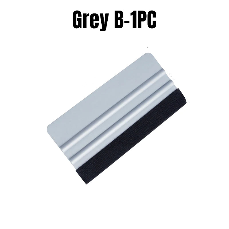 Vinyl Wrap Installation Kit – Silicone Squeegee & Scraper Vinyl Wrap Tool Kit PLUSH Grey B 1PC