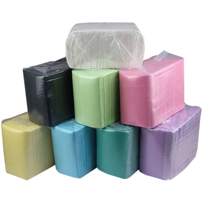 Disposable Nail Table Mats Waterproof Work Surface Covers 30/60pcs Nail Table Mats PLUSH