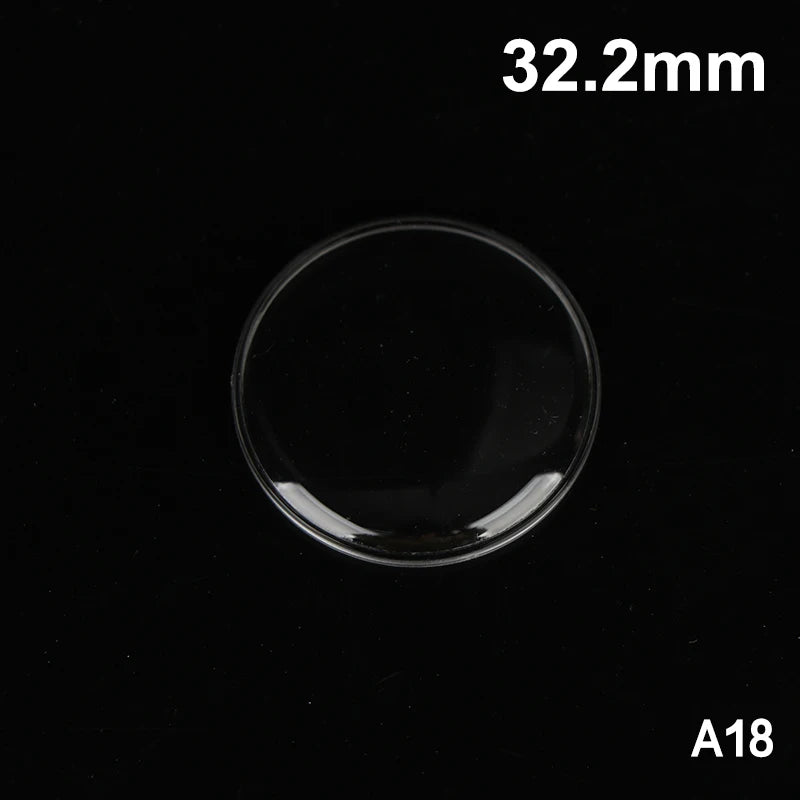 28mm–32.2mm Acrylic Watch Crystal Lens – Mirror Finish Cover Watch Crystal Lens PLUSH A18