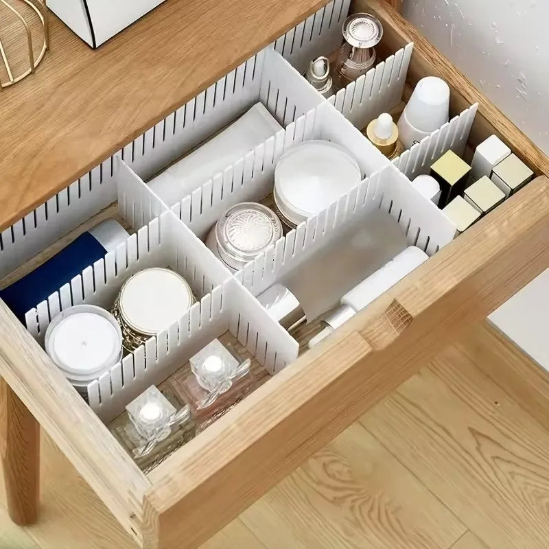 White Drawer Divider Partitions 4/8/12pcs – DIY Organizer Drawer Organizer PLUSH