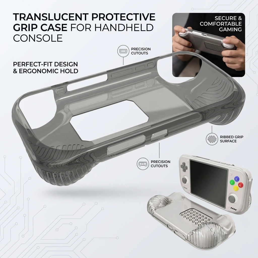 TPU Case for Retroid Pocket Nova – Clear Protective Soft Shell Console Protective Case PLUSH
