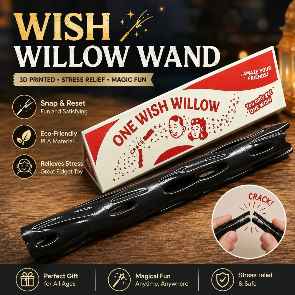 3D Printed Wishing Willow Snap Stick – Lucky Gift Box Favor Novelty Party Favor PLUSH