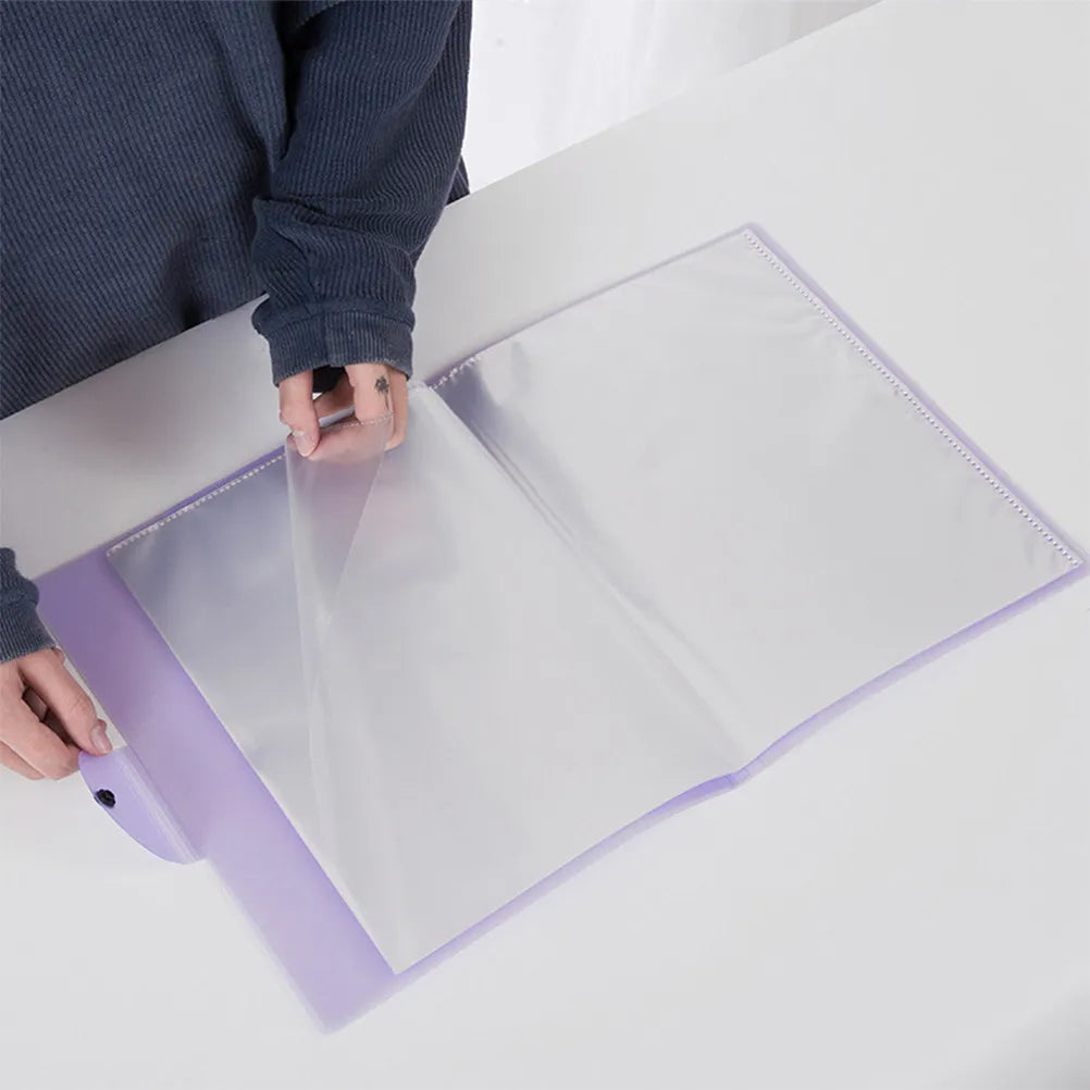 Large Capacity Sliding Bar File Folder – PVC Document Organizer File Folder Organizer PLUSH