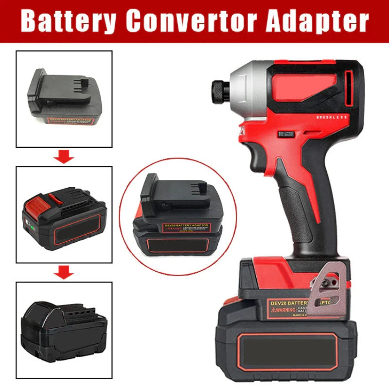 Devon 20V to Milwaukee M18 Battery Adapter Converter DEV20 Battery Adapter PLUSH