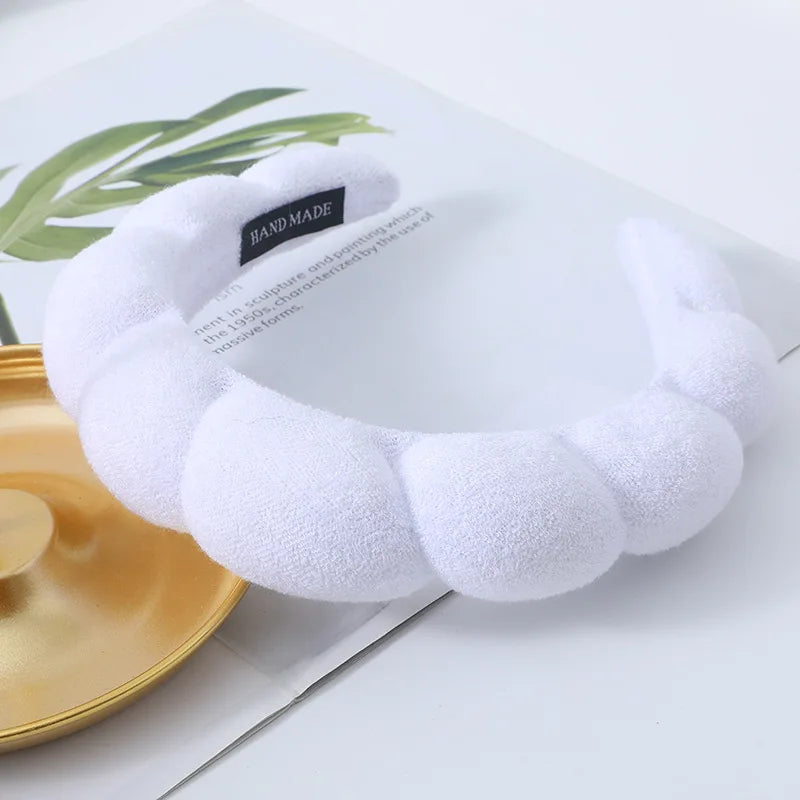 Twist Sponge Spa Headband – Makeup & Face Wash Hair Hoop Spa Hair Headband PLUSH 1