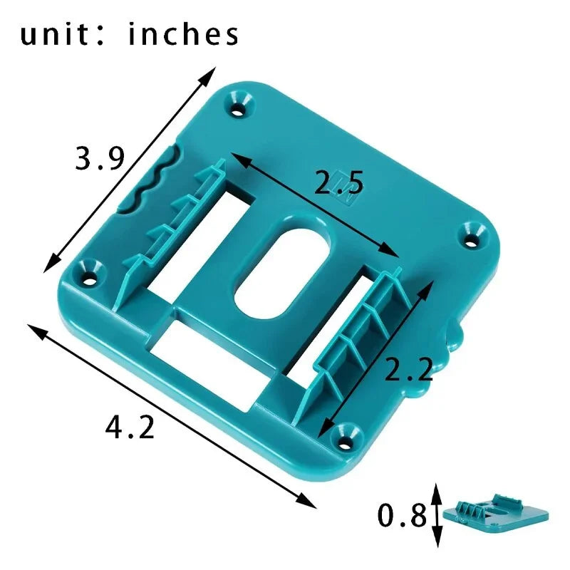 18V Battery Wall Mount Holder – Makita, DeWalt & Milwaukee Battery Storage Holder PLUSH