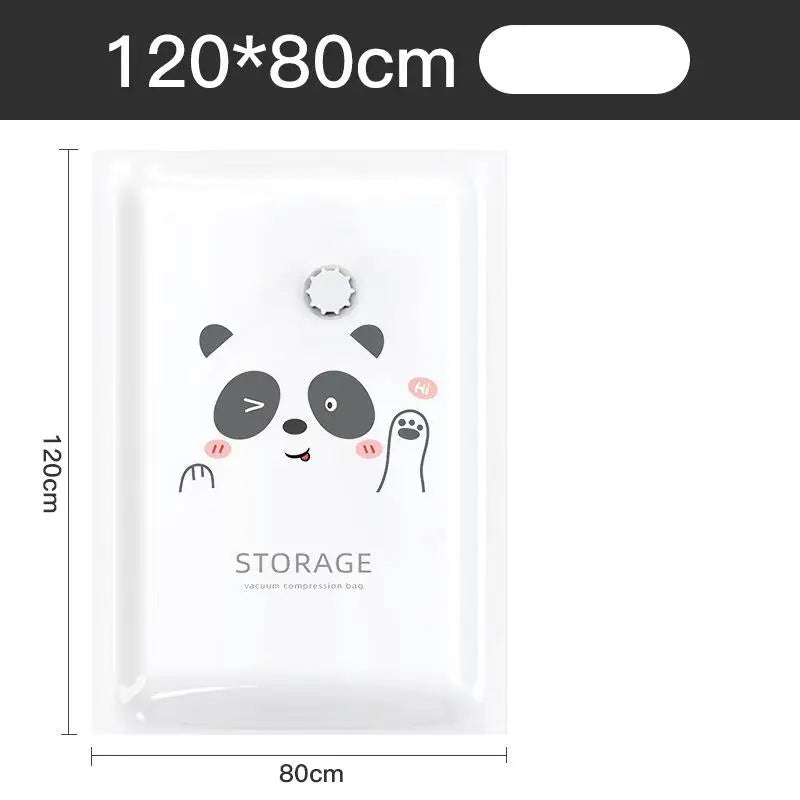 Reusable Vacuum Compression Bags for Clothes & Travel Vacuum Storage Bags PLUSH Vacuum Bag XXL