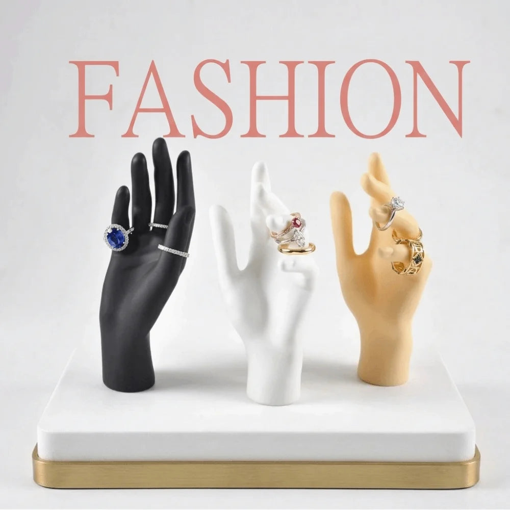 PVC Hand Model Ring & Watch Display Stand – 3 Styles Jewelry Display Stand PLUSH