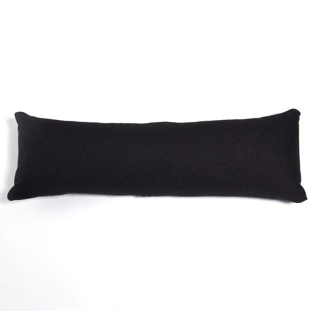 Velvet Jewelry Display Pillow – Bracelet & Bangle Cushion Stand Jewelry Display Stand PLUSH Black Linen 8.5X24cm