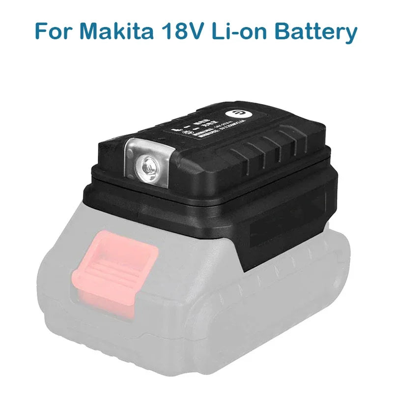 ZWINCKY LED Work Light & Dual USB Adapter for Makita 18V Battery Battery Adapter PLUSH