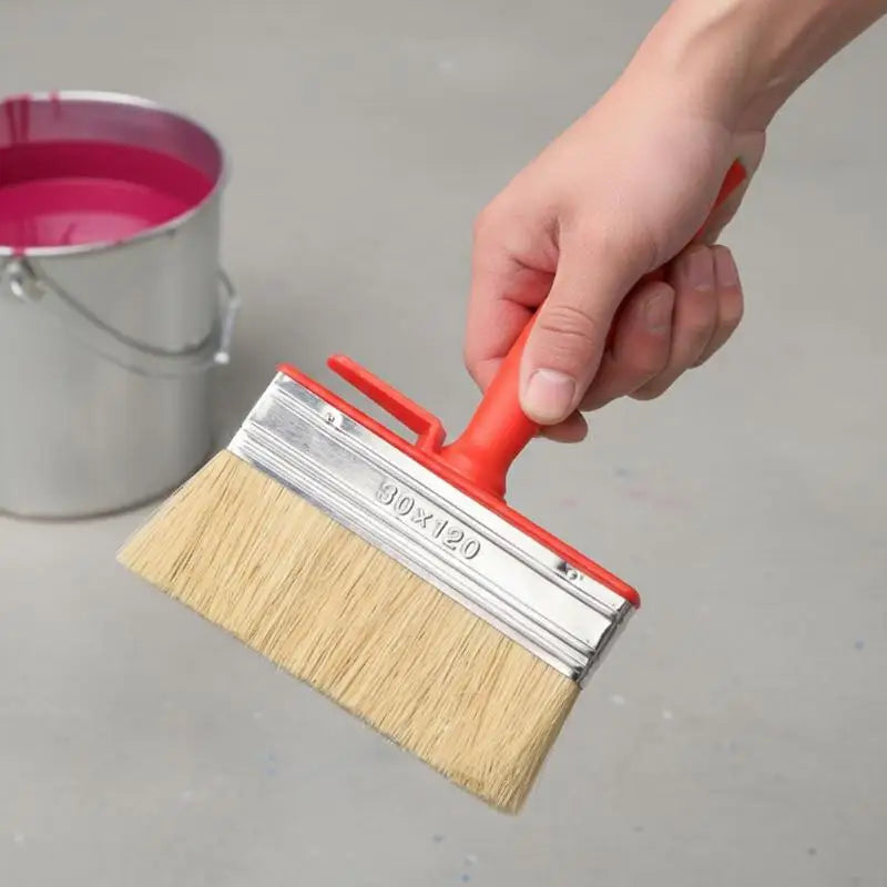 Flat Head Limewash Brush – Wall Painting Bristle Brush DIY Limewash Paint Brush PLUSH