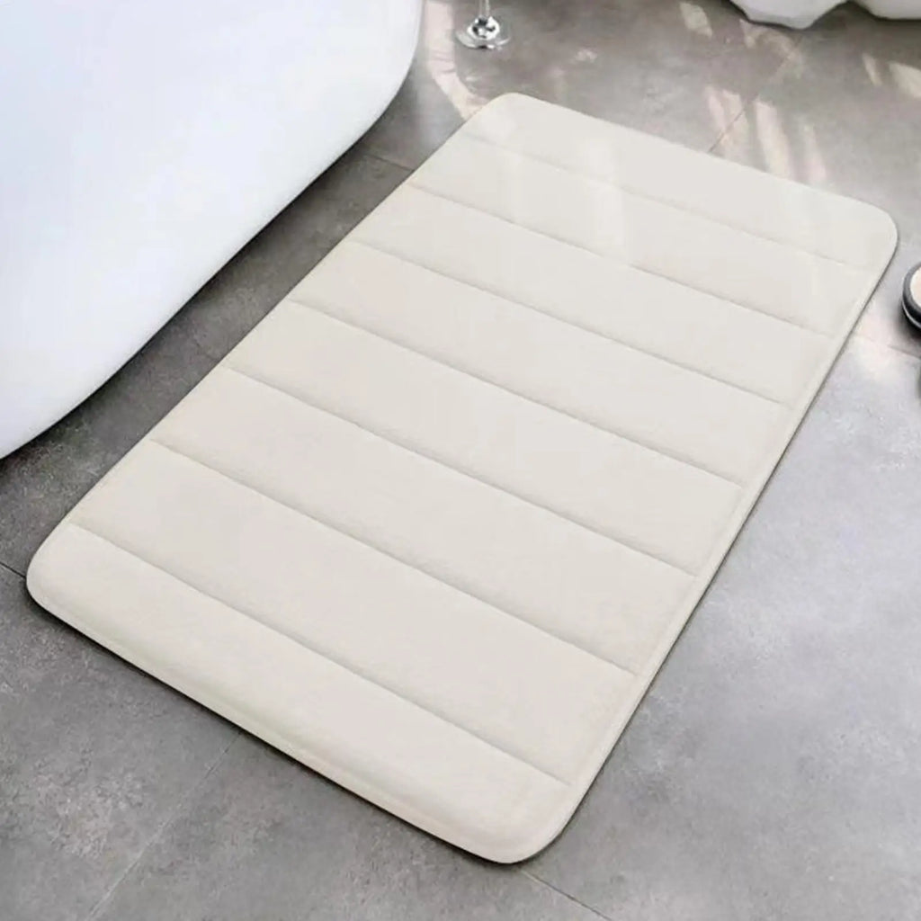 Absorbent Non-Slip Bath Mat – Soft Fleece Bathroom Rug Bath Mat PLUSH