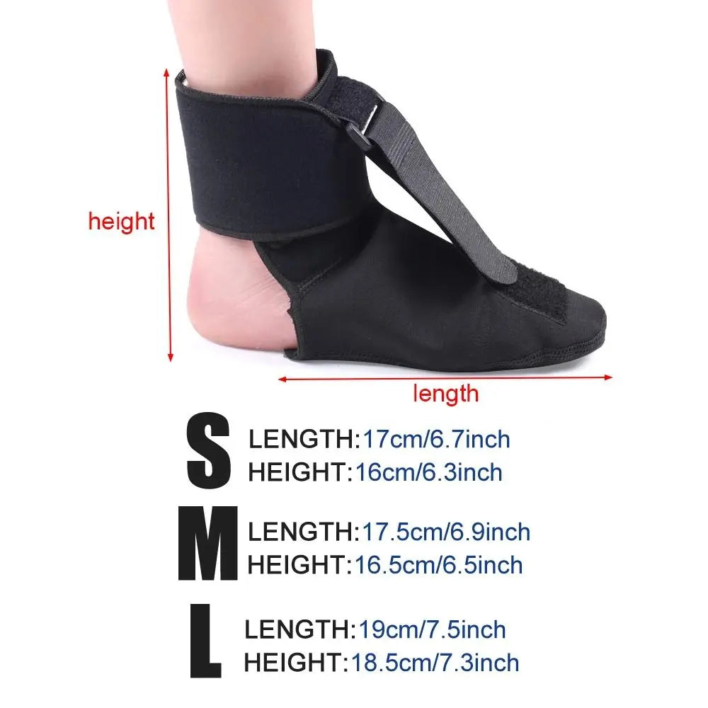Adjustable Drop Foot Orthosis Brace | Compression Splint Sock Foot Drop Brace PLUSH