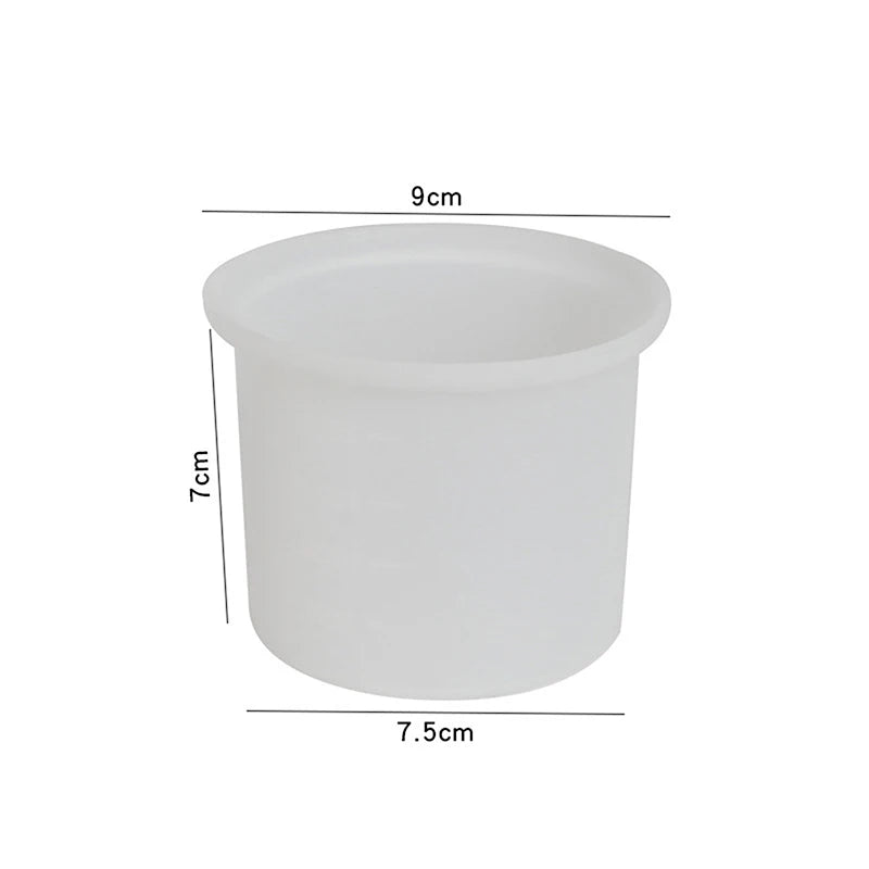Silicone Wax Melting Bowl 200ml – Non-Stick Warmer Insert Wax Warmer Bowl PLUSH White