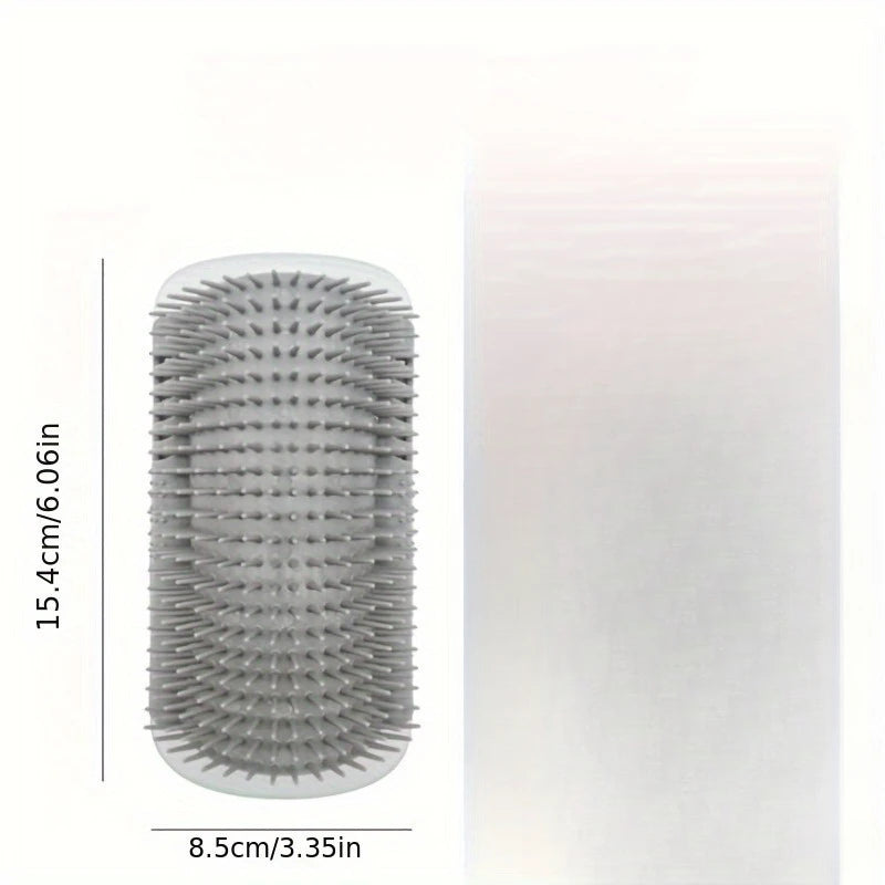 Wall-Mounted Cat Self-Grooming Comb | Easy Install, Space-Saving Cat Grooming Comb PLUSH