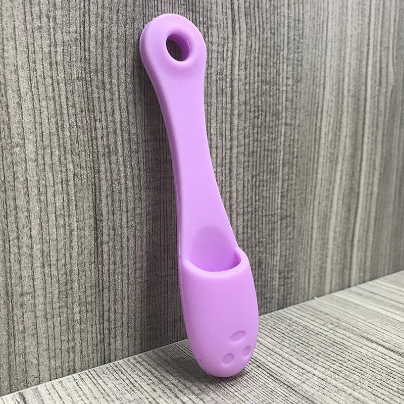 Silicone Facial Cleansing Brush – Double-Sided Nose & Face Facial Cleansing Brush PLUSH Purple 2Pcs