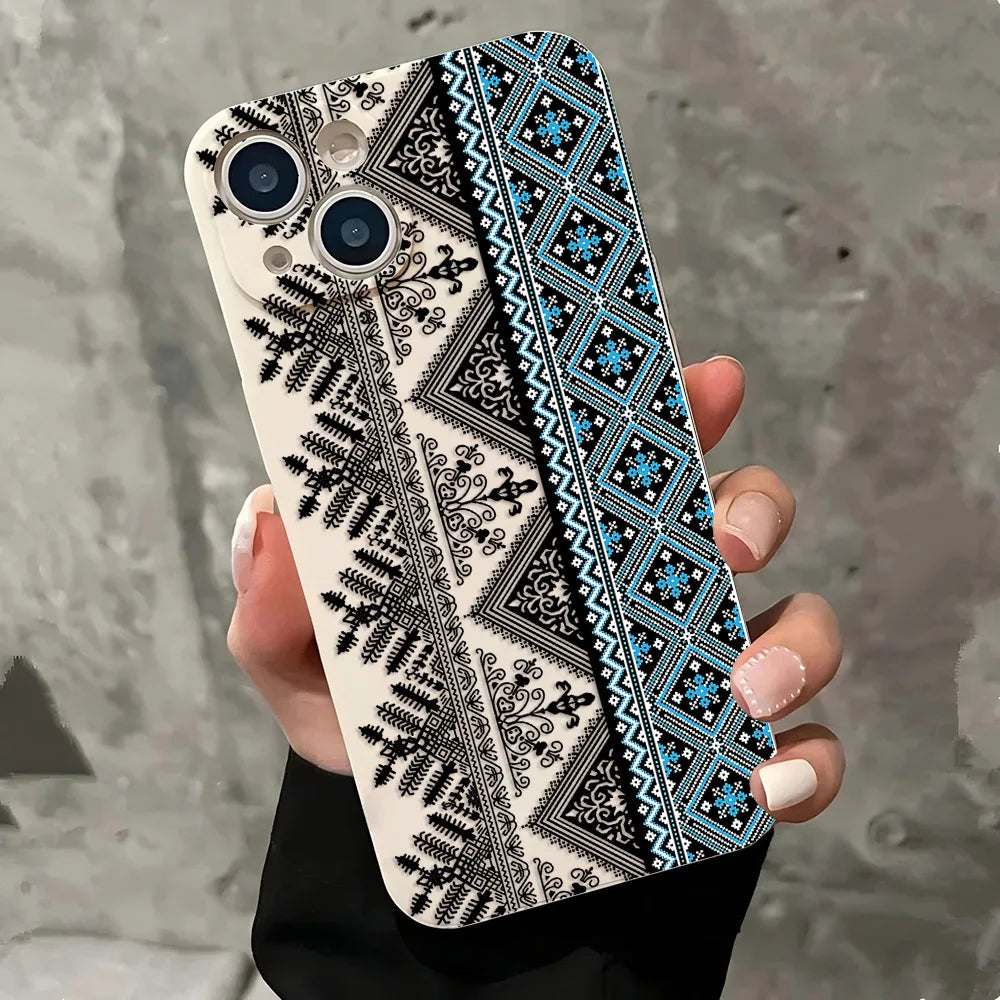Vintage Totem iPhone Case – Shockproof Cover 7 to 17 iPhone Phone Case PLUSH