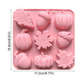 Fall Thanksgiving Silicone Molds – Pumpkin Leaf Pine Cone Silicone Baking Mold PLUSH B