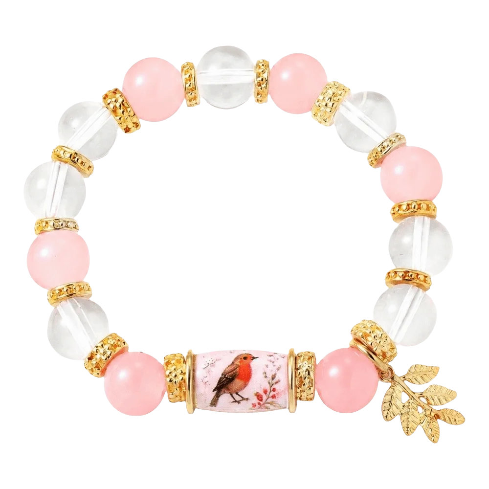 Hummingbird Butterfly Bee Sunflower Beaded Bracelet Women Beaded Bracelet PLUSH Robin