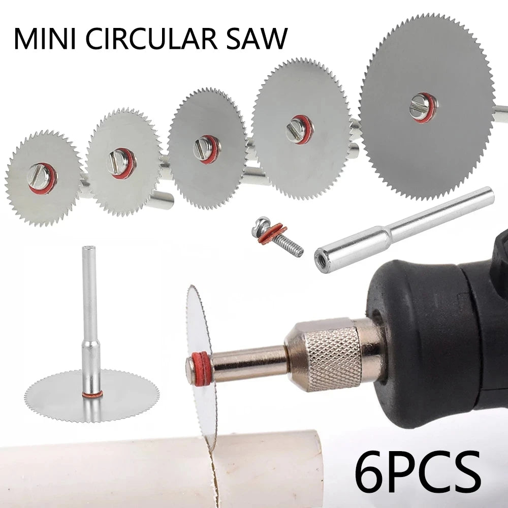6Pcs Mini Circular Saw Blades Cutting Discs for Rotary Tools Rotary Tool Blades PLUSH