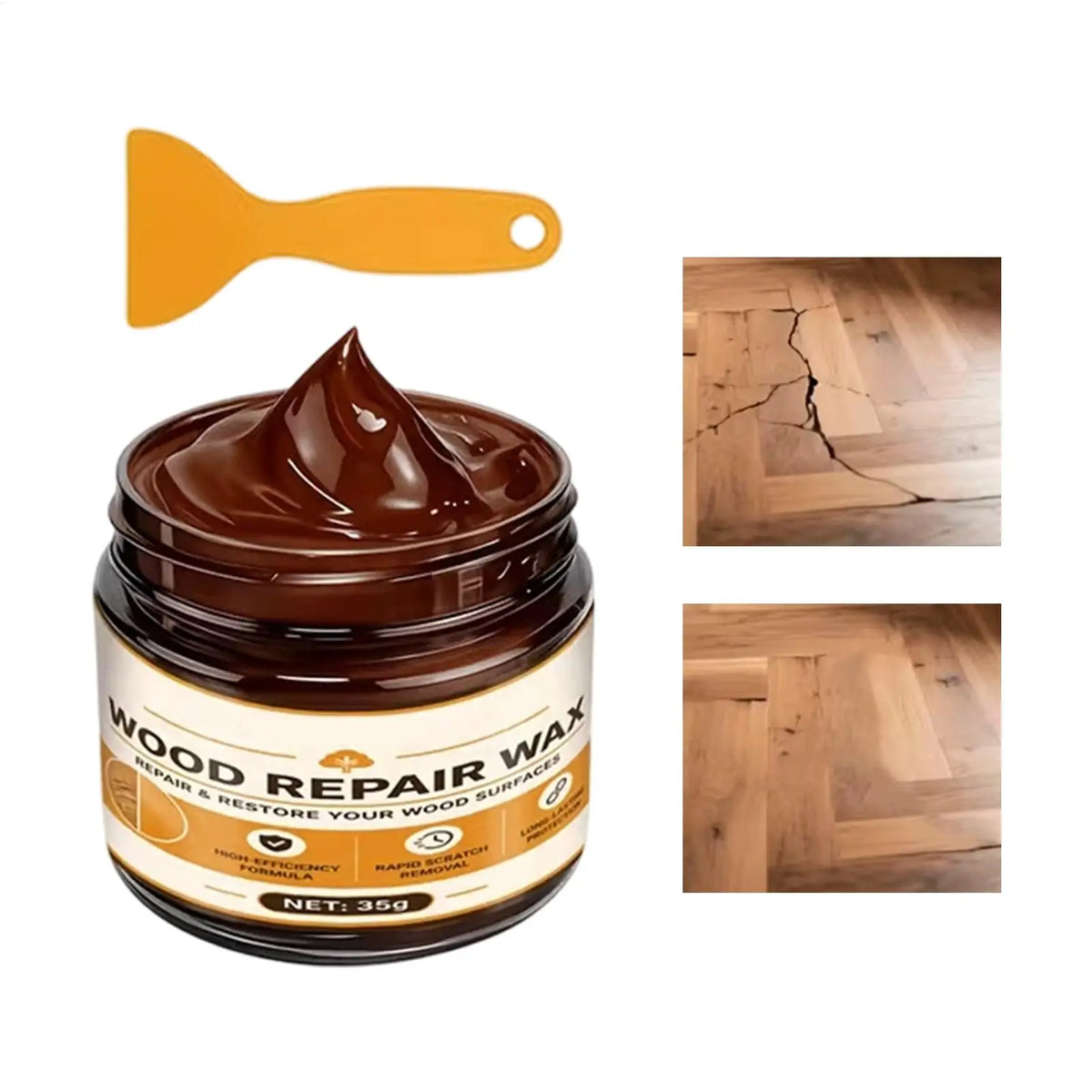 Wood Furniture Scratch Repair Paste – 35g Filler Gel Wood Repair Paste PLUSH